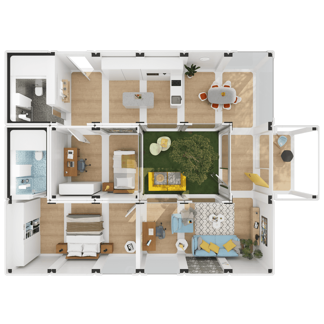2-3 Bedroom unit type