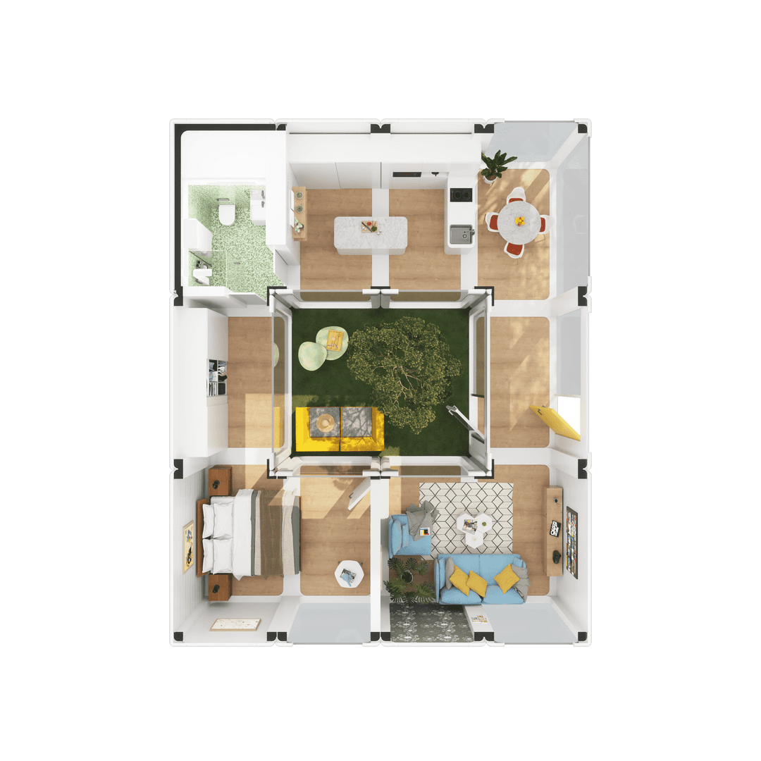 1-2 Bedroom unit type